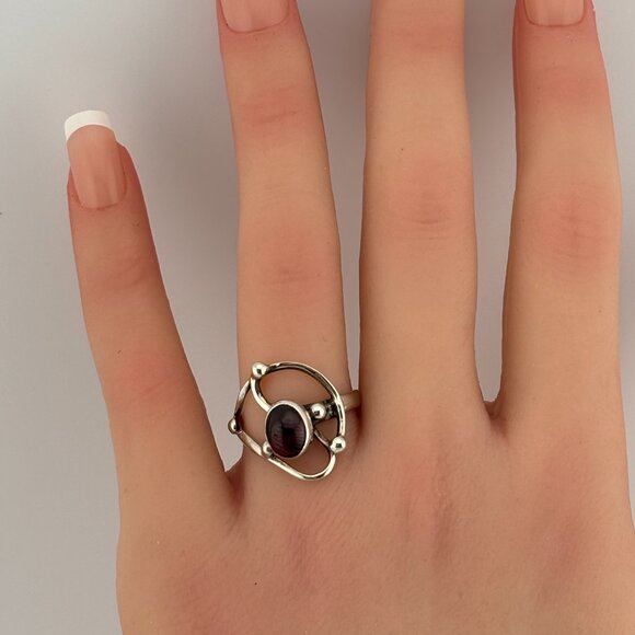 Vintage Hematite Ring - Picture 4 of 5